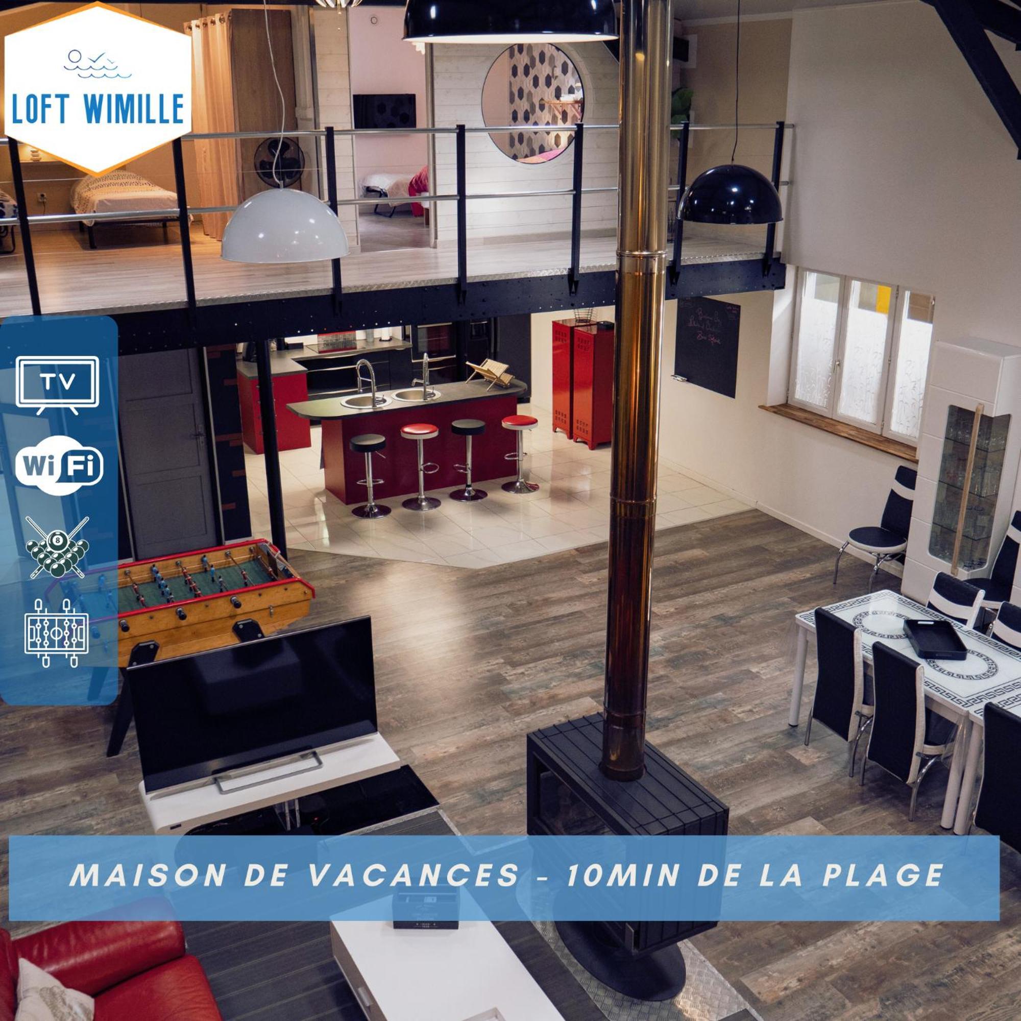 Loft Spacieux A Wimille, Proche De Nausicaa Et Des Plages, 8 Couchages ภายนอก รูปภาพ